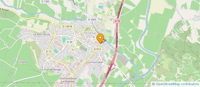 localisation de l'entreprise 527 776 595   PEZENAS