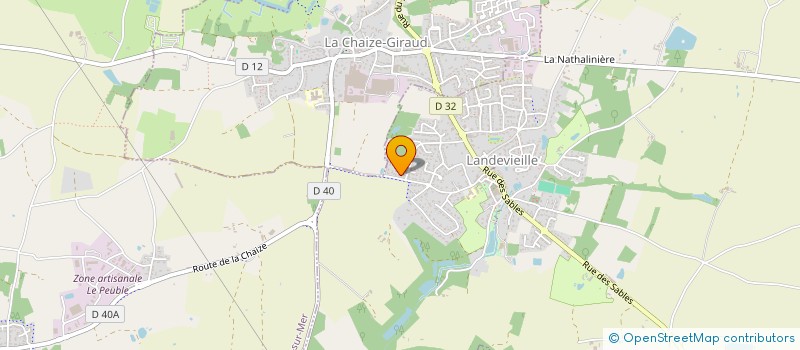 localisation de l'entreprise 527 777 619  à LANDEVIEILLE