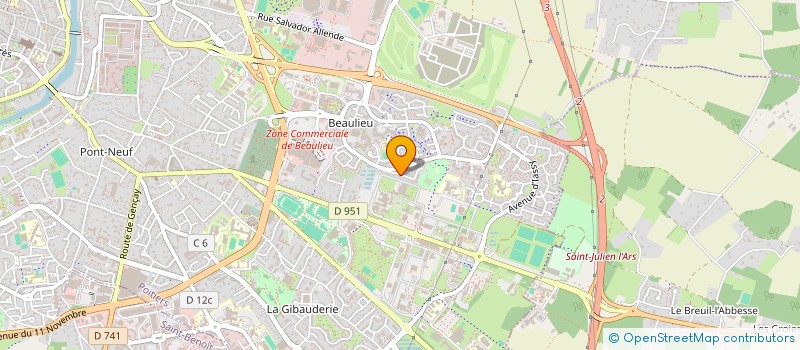 localisation de l'entreprise 527 783 336   CHAUVIGNY