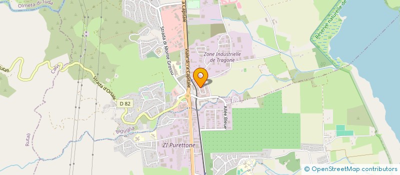 localisation de l'entreprise 527 AJACCIO A CAPIOLA  BIGUGLIA