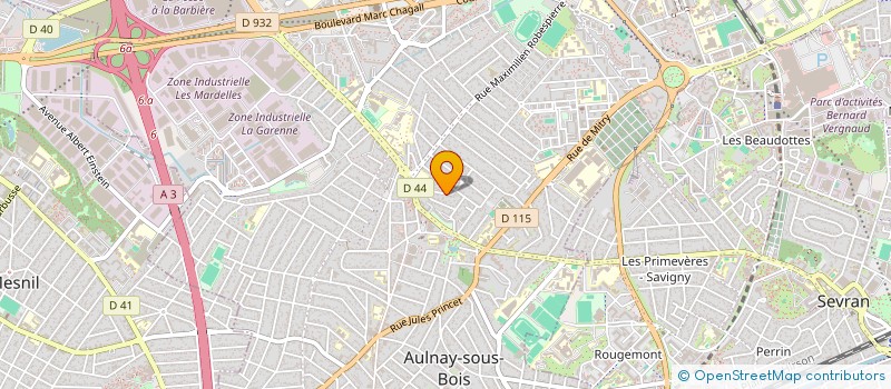 localisation de l'entreprise 528 057 805 à AULNAY-SOUS-BOIS