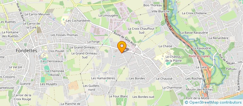 localisation de l'entreprise 528 099 005 à FONDETTES