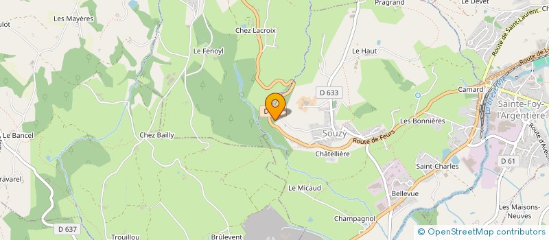 localisation de l'entreprise 528 137 011   SAINT-LAURENT-DE-CHAMOUSSET