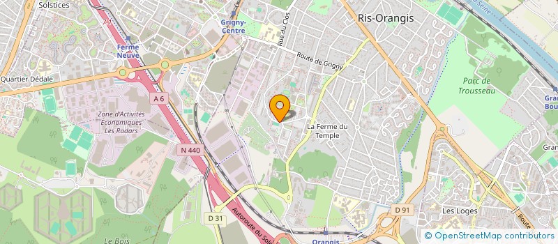 localisation de l'entreprise 528 377 567   RIS-ORANGIS