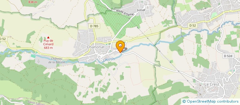 localisation de l'entreprise 528 463 508   CHANONAT