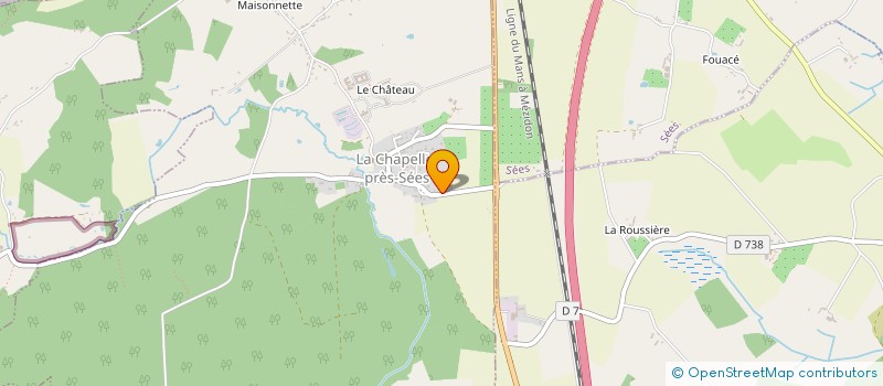 localisation de l'entreprise 528 488 869   LA CHAPELLE-PRES-SEES