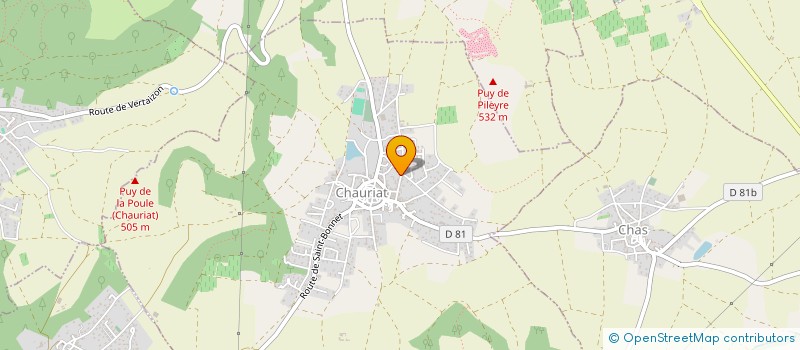 localisation de l'entreprise 528 532 013 à CHAURIAT