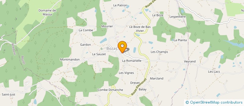 localisation de l'entreprise 528 643 182   BOZAS