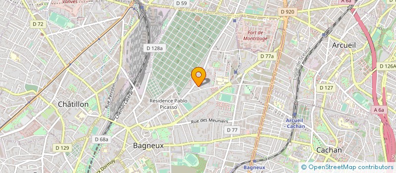 localisation de l'entreprise 528 659 857 à BAGNEUX