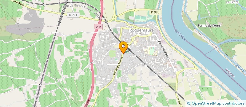 localisation de l'entreprise 528 739 105   ROQUEMAURE