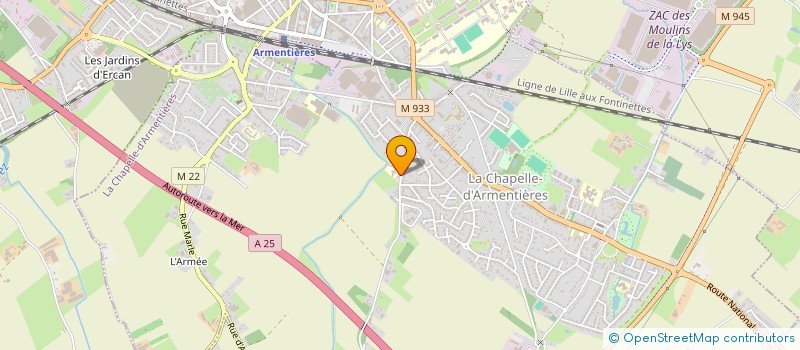 localisation de l'entreprise 528 775 810   LA CHAPELLE-D'ARMENTIERES