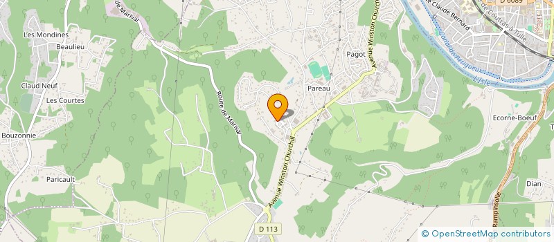 localisation de l'entreprise 528 860 182   COULOUNIEIX-CHAMIERS