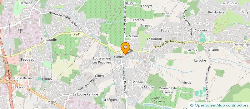 localisation de l'entreprise 529 254 617   TRESSES