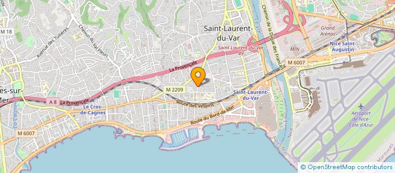 localisation de l'entreprise 529 385 296 à SAINT-LAURENT-DU-VAR