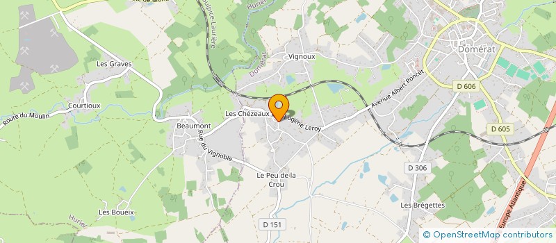 localisation de l'entreprise 529 455 677  à DOMERAT