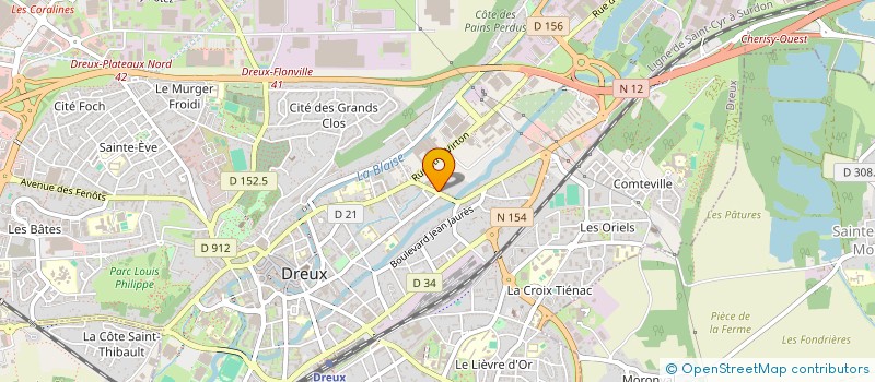 localisation de l'entreprise 529 456 717 à DREUX
