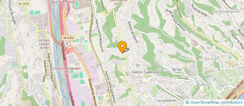 localisation de l'entreprise 529 523 607 à NICE