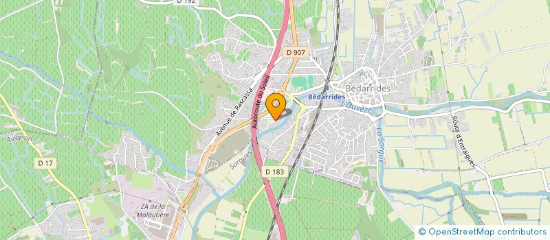 localisation de l'entreprise 529 540 635   BEDARRIDES