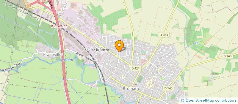 localisation de l'entreprise 529 799 462   BRUMATH