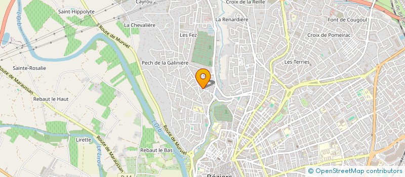 localisation de l'entreprise 529 806 911   BEZIERS