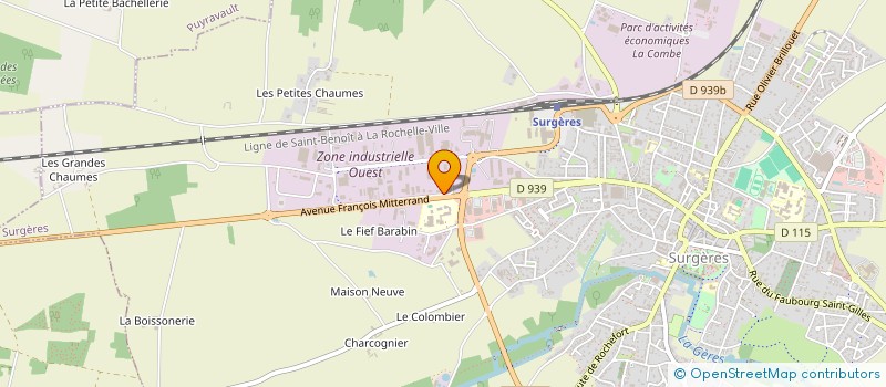 localisation de l'entreprise 529 841 611 à SURGERES