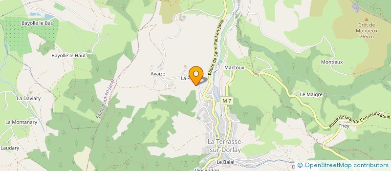 localisation de l'entreprise 529 899 007   LA TERRASSE SUR DORLAY