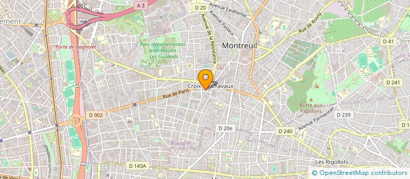 localisation de l'entreprise 529 909 525 à MONTREUIL
