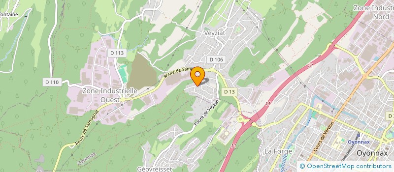 localisation de l'entreprise 529 925 802 à OYONNAX