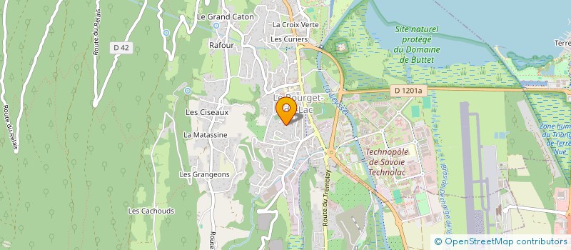 localisation de l'entreprise 53 CHATEAU GAILLARD  LE BOURGET-DU-LAC