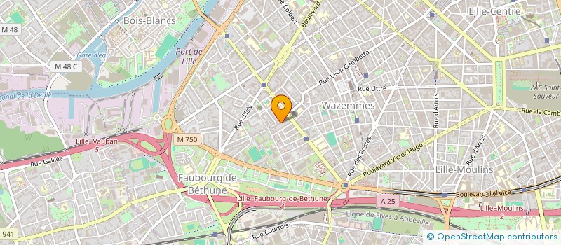 localisation de l'entreprise 53 RUE D'ESQUERMES à LILLE