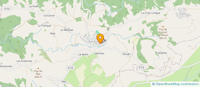 localisation de l'entreprise 530 007 418 à AURILLAC