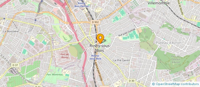 localisation de l'entreprise 530 032 879  à ROSNY-SOUS-BOIS