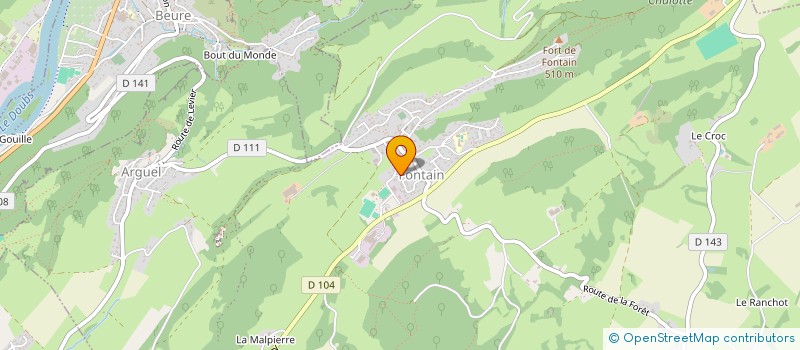 localisation de l'entreprise 530 100 759   DOUBS