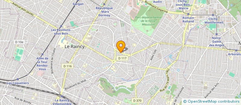 localisation de l'entreprise 530 115 146 à LE RAINCY