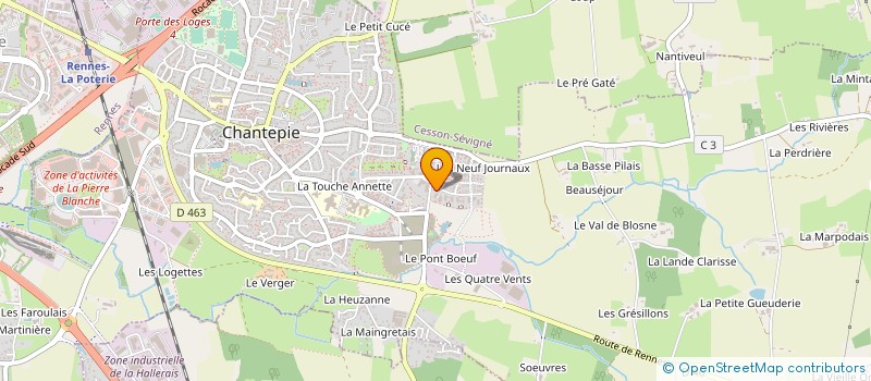 localisation de l'entreprise 530 125 111   ACIGNE