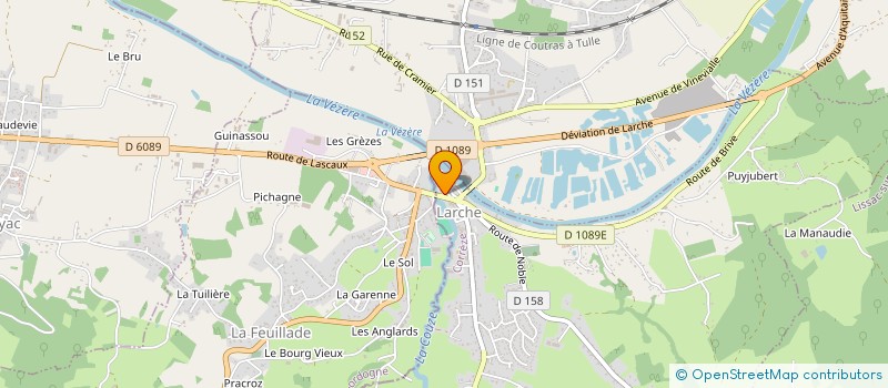 localisation de l'entreprise 530 135 789   LARCHE