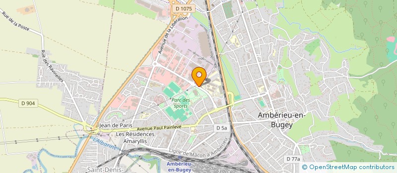 localisation de l'entreprise 530 362 144 à AMBERIEU-EN-BUGEY