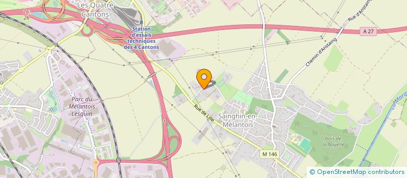 localisation de l'entreprise 530 364 538 à SAINGHIN-EN-MELANTOIS