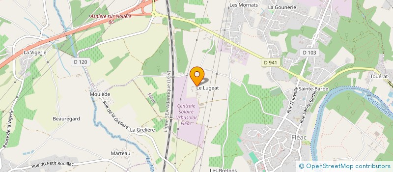 localisation de l'entreprise 530 444 728 à ROUILLAC