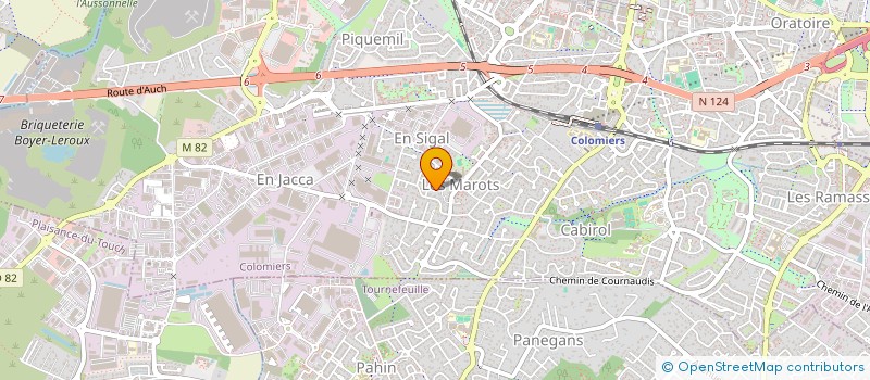 localisation de l'entreprise 530 473 107 à COLOMIERS