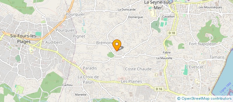 localisation de l'entreprise 530 483 569  à SIX-FOURS-LES-PLAGES