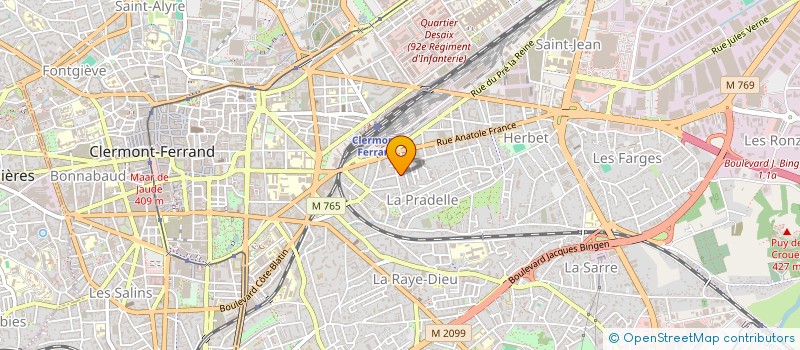 localisation de l'entreprise 530 540 939   CLERMONT-FERRAND