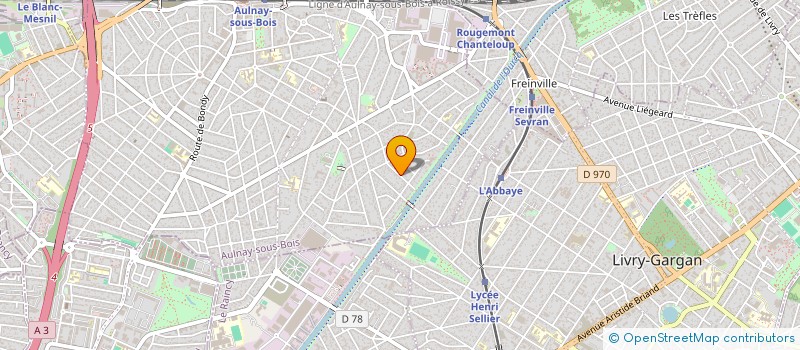 localisation de l'entreprise 530 558 493 à AULNAY-SOUS-BOIS
