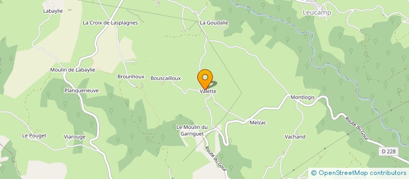 localisation de l'entreprise 530 692 532 à LADINHAC