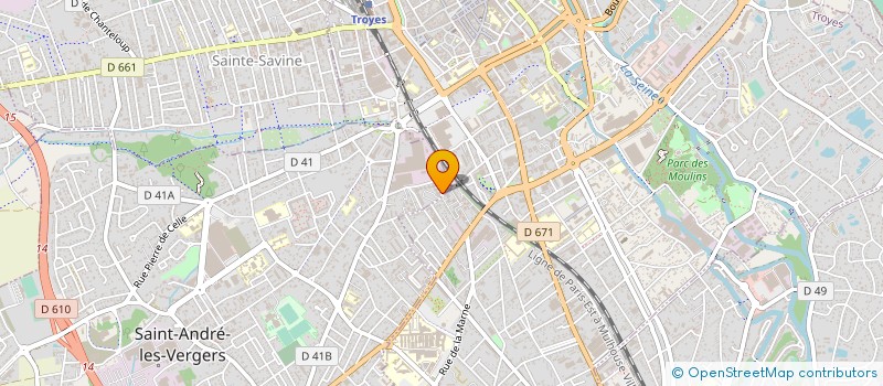 localisation de l'entreprise 530 726 579 à TROYES