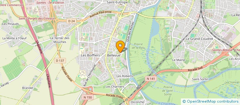 localisation de l'entreprise 530 824 044   SAINTES