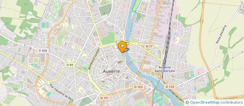 localisation de l'entreprise 530 853 175 à AUXERRE