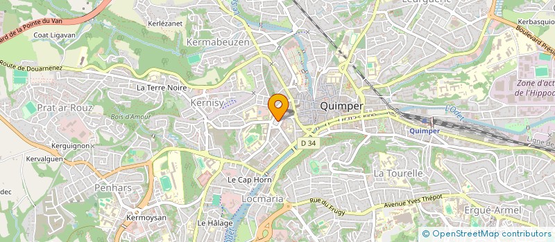 localisation de l'entreprise 530 936 616  à QUIMPER