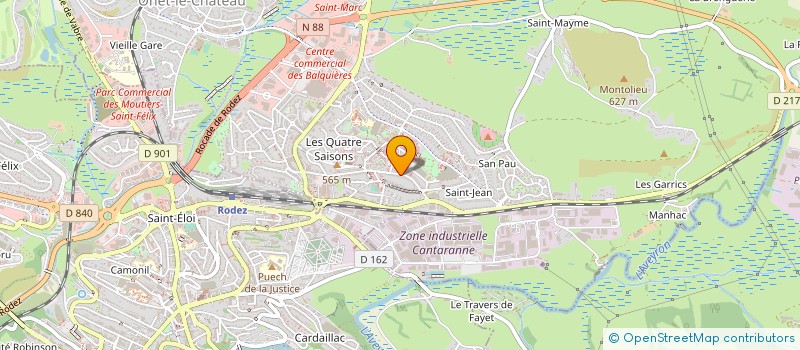 localisation de l'entreprise 531 012 730   ONET-LE-CHATEAU