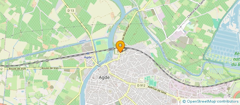 localisation de l'entreprise 531 199 115 à AGDE